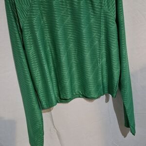 Othr Vibrant Green Wave Pattern Blouse